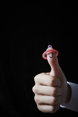 Finger art condom 