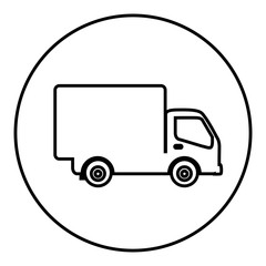figure symbol delivery car icon, vector illustraction design image