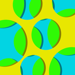 Abstract 3D background. Abstract circles. Vector illustration.