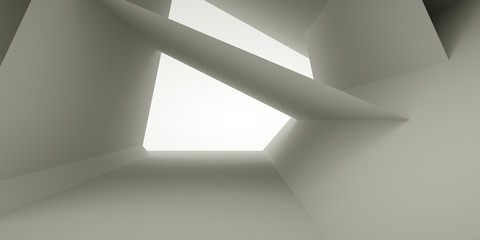 Abstract interior, 3 d render