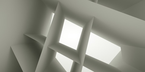 Abstract interior, 3 d render