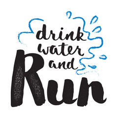 Running marathon logo jogging emblems label and fitness training athlete symbol sprint motivation badge success work isolated vector illustration.