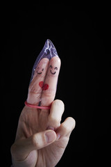 Finger art condom 