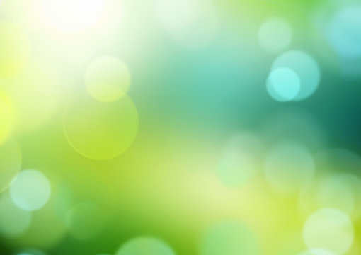 Spring summer green blur background.