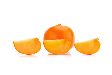 Persimmon fruit isolated on white background