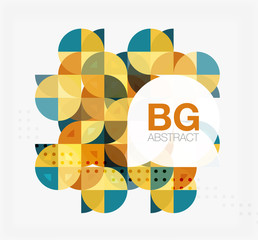 Modern elegant geometric circles abstract background