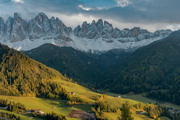 Autumn colors on the Italian Alps in Trentino Alto Adige