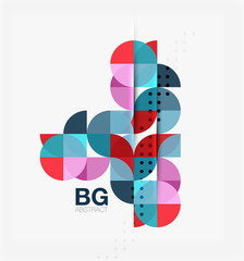 Vector geometric circle abstract background