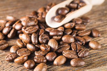 roasted coffee beans, can be used as a background