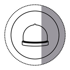 silhouette emblem catering icon, vector illustraction design image