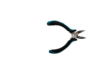 Side cutters for wires isolated on white