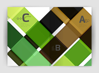 Colorful modern stripes business flyer