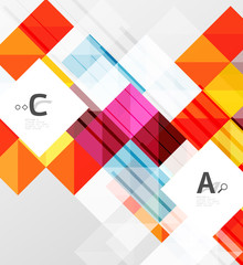 Modern geometrical abstract background, squares