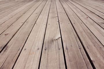 Empty wooden floor background
