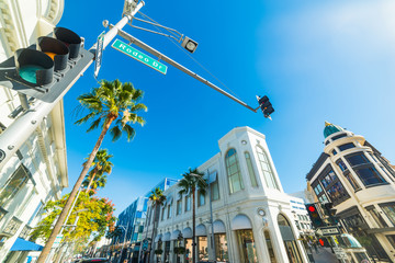 Stralende zon over Rodeo Drive