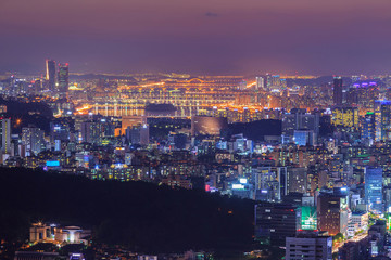 Fototapeta premium Seoul city, South Korea.