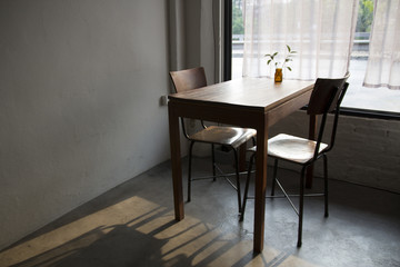 Empty room in the afternoon