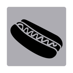 figure emblem hot dog icon, vector illustraction design image
