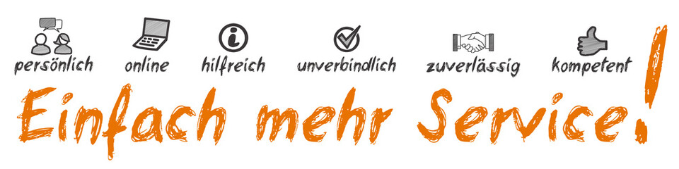 Obraz premium Einfach mehr Service!