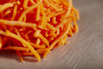raw carrot sticks