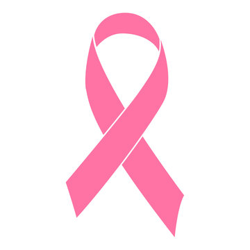 Pink ribbon. Breast cancer, awareness concept.