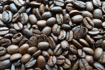 roasted coffee beans, can be used as a background