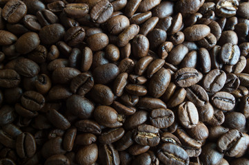 roasted coffee beans, can be used as a background