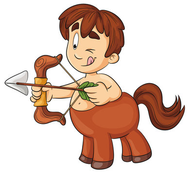 Sternzeichen Sch&uuml;tze Vektor-Illustration