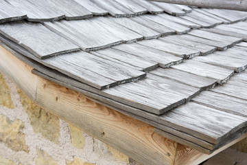 Tiled roof wood