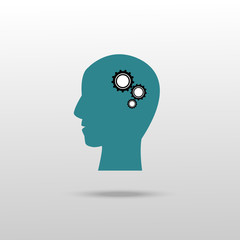 Illustration of gear in head