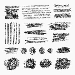 Set of different grunge textures