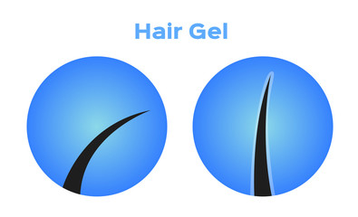 hair gel vector