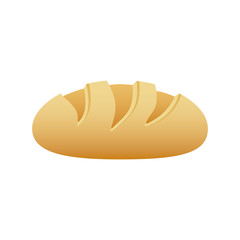 realistic picture homemade bread food icon vector illustration