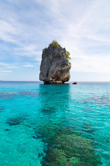 Rock island seascape at Krabi, Thailand.