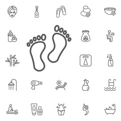 foots icon. beauty set of icons