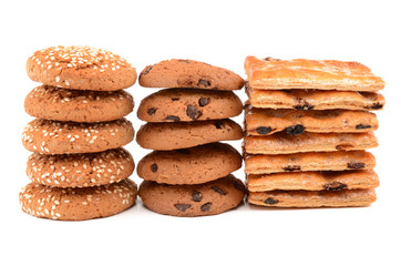 cookies on a white background