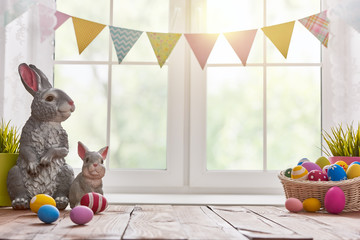 Table decorating for Easter