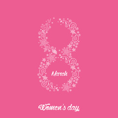Happy women's day on March 8 th.