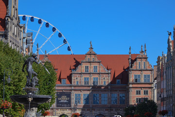 Stare miasto w mieście Gdańsk, Polska