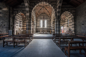 Fototapeta na wymiar Chiesa di San Pietro, Portovenere, Liguria