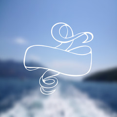 Vector Hand Drawn banner, Doodle frame, Web Design Element