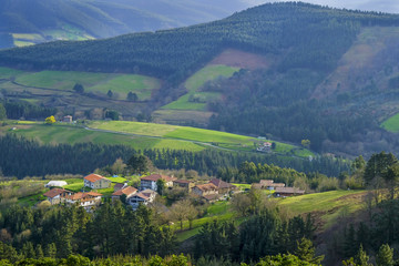 Landscape rural in Bizkaia, Basque country, Spain.
