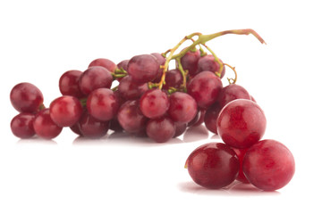 red grape isolated on white background