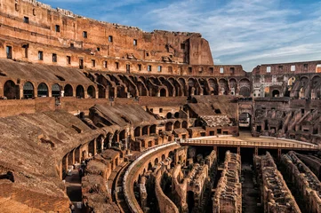 Fotobehang Colosseum Colosseum's interior, Rome 