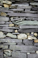 Rustic slate and stone mix wall background