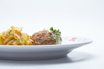 buckwheat with cutlet