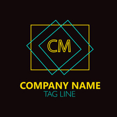 CM Letter Logo Design.Sign.Symbol