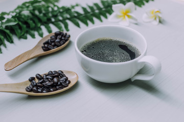 coffee bean  in my spoon can do  many coffee cup