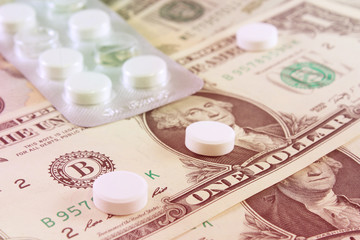Pills on one dollar