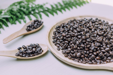 coffee bean  in my spoon can do  many coffee cup